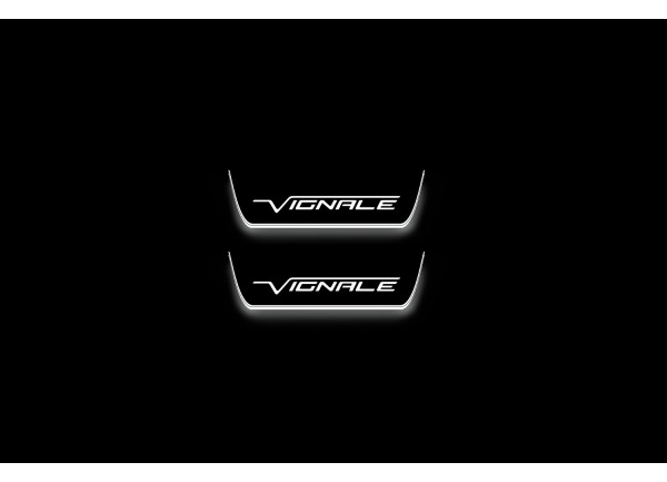 Led door sills Ford Edge II 2014+ with logo Vignale (rear doors)