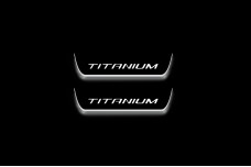 Led door sills Ford Escape III 2013-2019 with logo Titanium (rear doors)