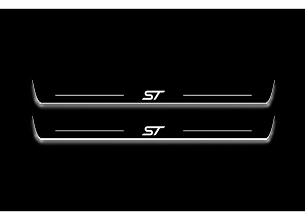 Led door sills Ford Fiesta 2008-2017 (3 doors) with logo ST