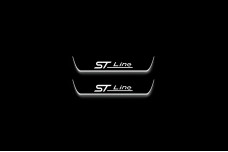 Led door sills Ford Escape IV 2020+ with logo ST line (rear doors)