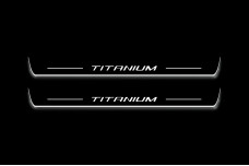 Led door sills Ford Fusion II (USA) 2012+ with logo Titanium (front doors)