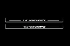Led door sills Ford Mustang V 2005-2015 with logo Ford Performance