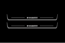 Led door sills Ford Mustang VI 2015-2023 with logo BULLITT