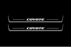 Led door sills Ford Mustang VI 2015-2023 with logo Coyote