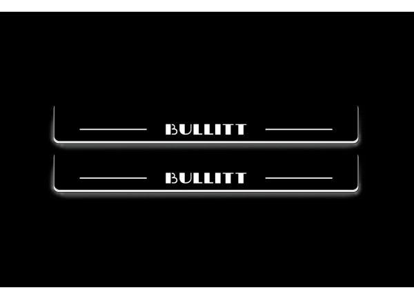 Led door sills Ford Mustang VII 2023+ with logo Bullitt