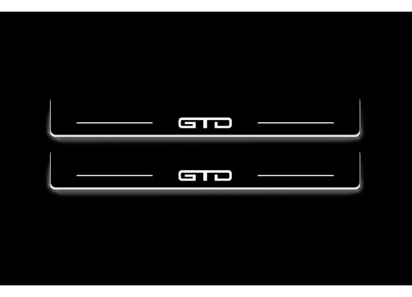 Led door sills Ford Mustang VII 2023+ with logo GTD