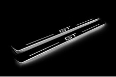 Led door sills Ford Mustang Mach-E 2020+ with logo GT (front doors)