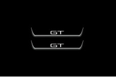 Led door sills Ford Mustang Mach-E 2020+ with logo GT (rear doors)