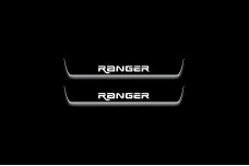 Led door sills Ford Ranger IV 2018-2022 with logo Custom Ranger (rear doors) Led door sills Ford Ranger IV 2018-2022 with logo Custom Ranger (rear doors)