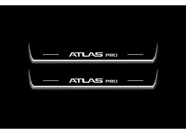 Led door sills Geely Atlas pro 2022+ (front doors)