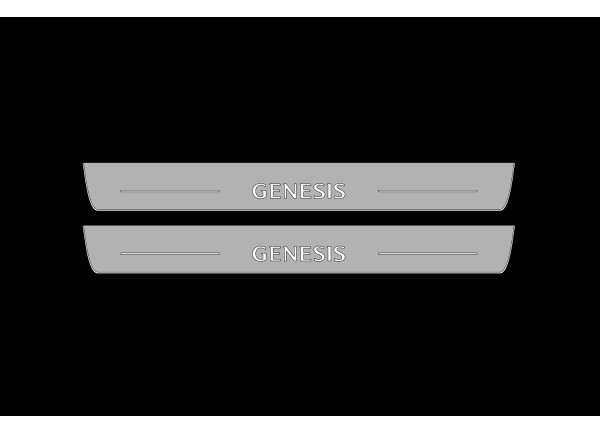 Led door sills Genesis G80 I 2016-2020 (front doors)