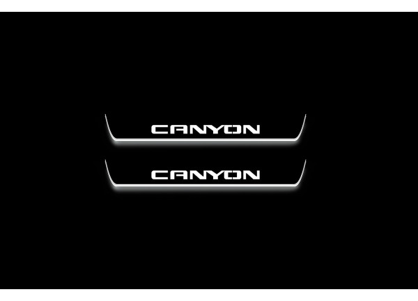 Led door sills GMC Canyon II 2014-2022 (rear doors) Led door sills GMC Canyon II 2014-2022 (rear doors)