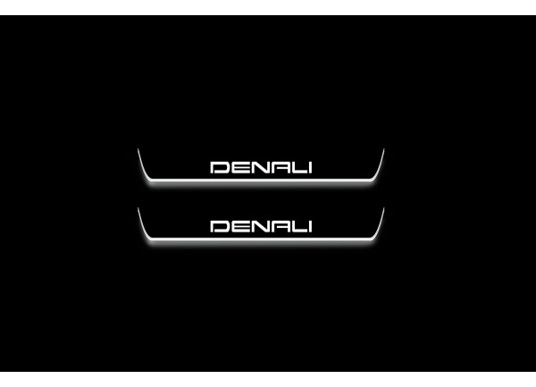 Led door sills GMC Canyon II 2014-2022 with logo Denali (rear doors) Led door sills GMC Canyon II 2014-2022 with logo Denali (rear doors)