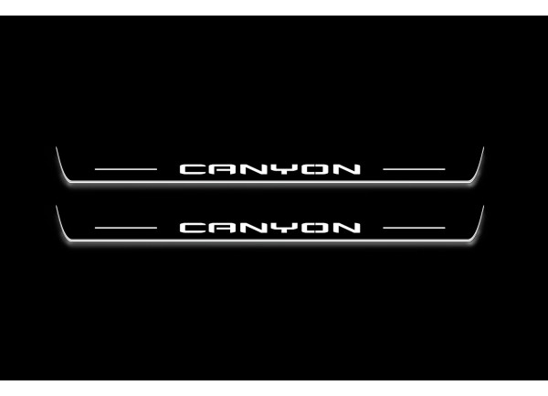 Led door sills GMC Canyon III 2022+ (front doors)