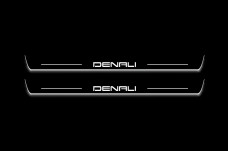 Led door sills GMC Canyon III 2022+ with logo Denali (front doors)