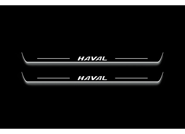 Led door sills Haval H6 III 2020+ (front doors)