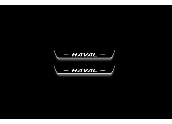 Led door sills Haval H6 III 2020+ (rear doors)