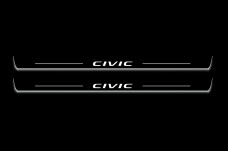 Led door sills Honda Civic X coupe 2016-2021