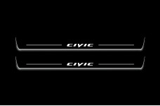 Led door sills Honda Civic 5D 2006-2012 (front doors)