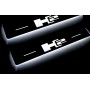 Led door sills Hummer H2 2002-2009 with logo H2 (rear doors)