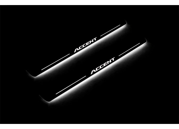 Led door sills Hyundai Accent 2011-2017 (front doors)