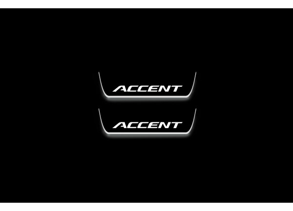 Led door sills Hyundai Accent 2011-2017 (rear doors) Led door sills Hyundai Accent 2011-2017 (rear doors)