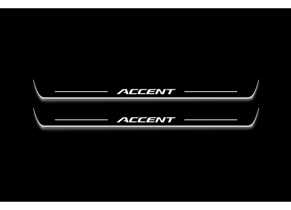 Led door sills Hyundai Accent 2017+ (front doors)