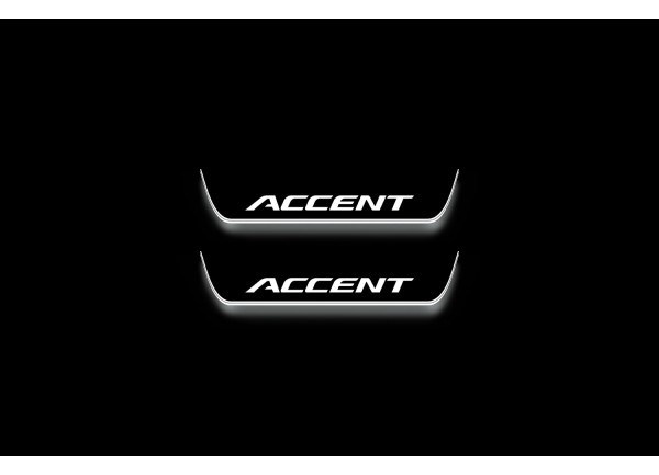 Led door sills Hyundai Accent 2017+ (rear doors)