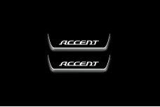 Led door sills Hyundai Accent 2006-2011 (rear doors)