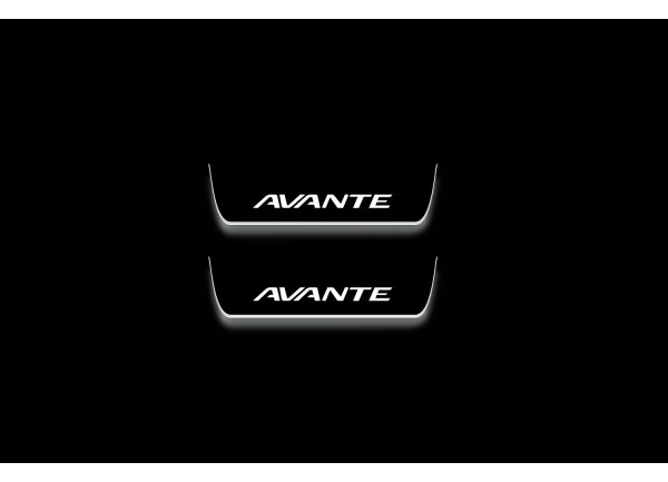 Led door sills Hyundai Avante V MD 2010-2015 (rear doors) Led door sills Hyundai Avante V MD 2010-2015 (rear doors)