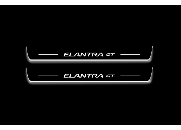 Led door sills Hyundai Elantra GT 2013-2017 (front doors)
