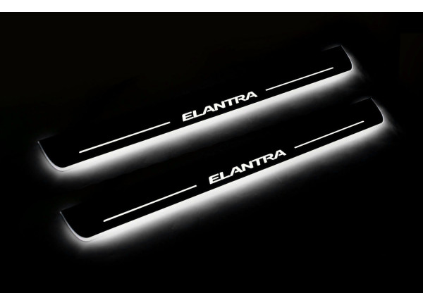 Led door sills Hyundai Elantra VI (AD) 2016+ (front doors)