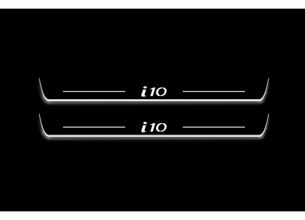 Led door sills Hyundai i10 II 2013-2019 (front doors)