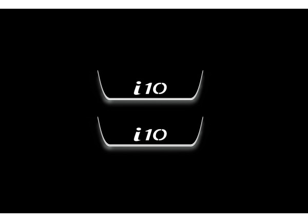 Led door sills Hyundai i10 II 2013-2019 (rear doors)