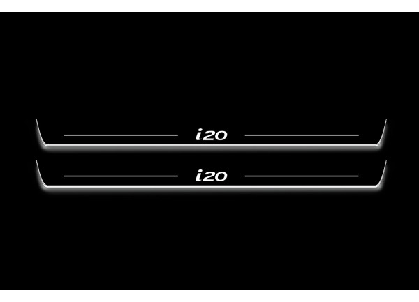 Led door sills Hyundai i20 II 2014-2020 (front doors)