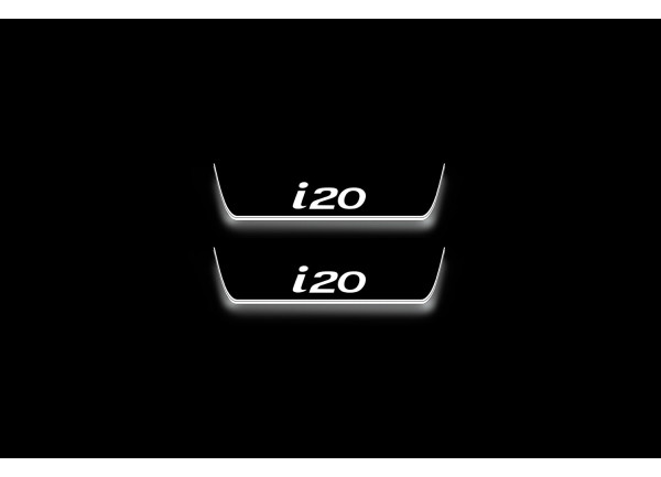 Led door sills Hyundai i20 II 2014-2020 (rear doors)