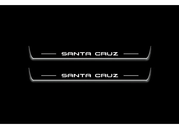 Led door sills Hyundai Santa Cruz 2021+ (front doors)