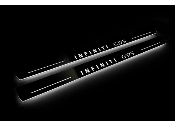 Led door sills Infiniti G coupe 2008-2015 with logo Infiniti G37S