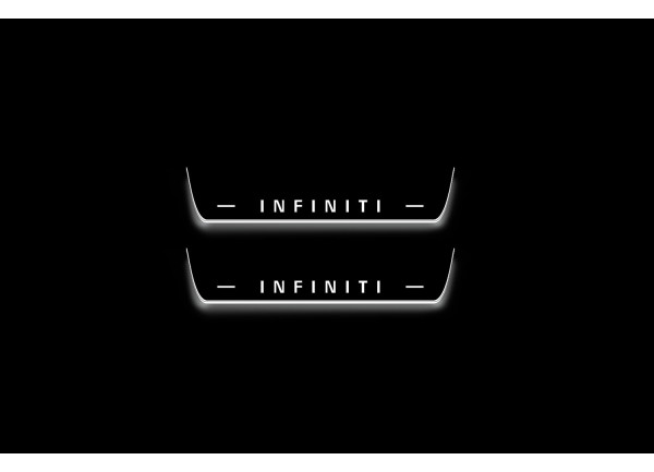 Led door sills Infiniti G 4D 2007-2015 (rear doors)