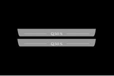 Led door sills Infiniti Q50 2013+ with logo Q50S (front doors)