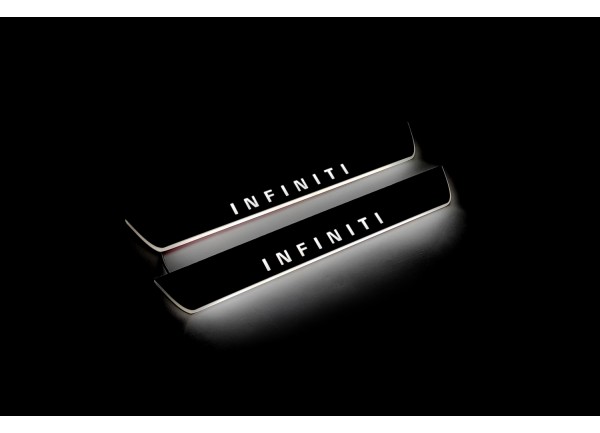 Led door sills Infiniti QX60 I 2013-2021 (rear doors) Led door sills Infiniti QX60 I 2013-2021 (rear doors)