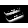 Led door sills Jeep Cherokee KL 2014+ with logo Jeep (rear doors)
