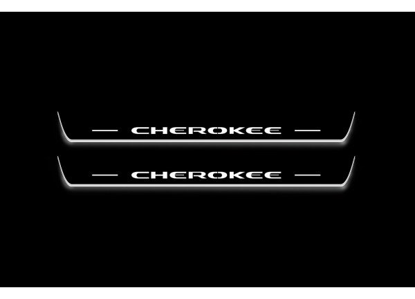 Led door sills Jeep Cherokee KL 2014+ (front doors)