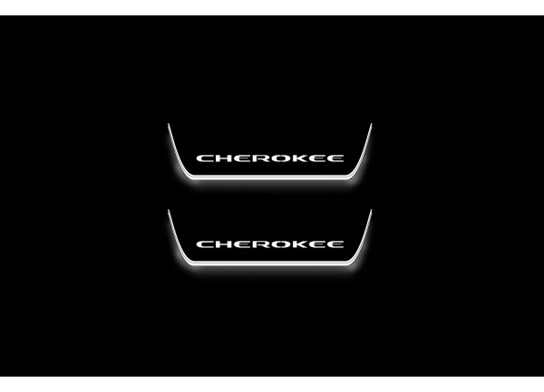 Led door sills Jeep Cherokee KL 2014+ (rear doors)