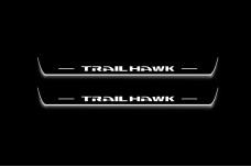 Led door sills Jeep Cherokee KL 2014+ with logo TrailHawk (front doors)