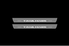Led door sills Jeep Cherokee KL 2014+ with logo TrailHawk (front doors)