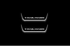 Led door sills Jeep Cherokee KL 2014+ with logo Trailhawk (rear doors)