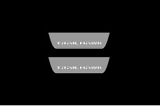 Led door sills Jeep Cherokee KL 2014+ with logo Trailhawk (rear doors)