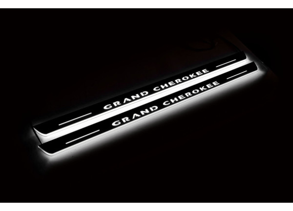 Led door sills Jeep Grand Cherokee III 2005-2010 (front doors)