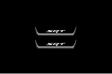 Led door sills Jeep Grand Cherokee III 2005-2010 with logo SRT (rear doors)